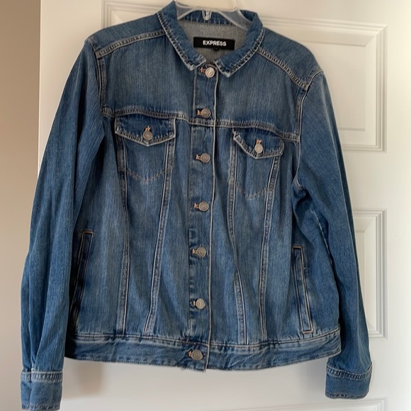 Express Jackets & Coats Nwot Express Jean Jacket Size Xl Poshmark